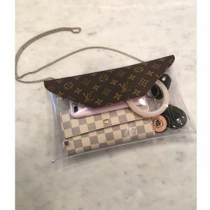Repurposed Louis Vuitton Clear Crossbody Handbag